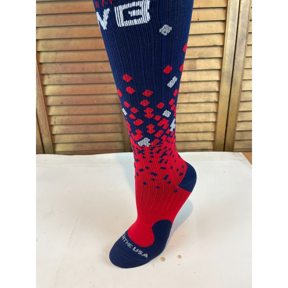 3 pack NWOT Team Red White Blue Knee High OTC Compression Socks S/M
